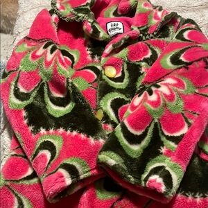 Corkys Pink and Green Puffer Jacket